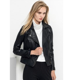 Black Zipper Moto Jacket