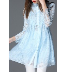 Light Blue Lace Tunic