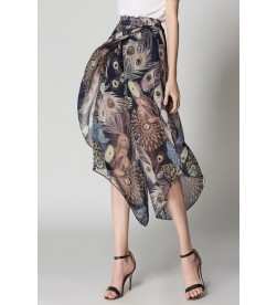 Floral Print Cropped Pants